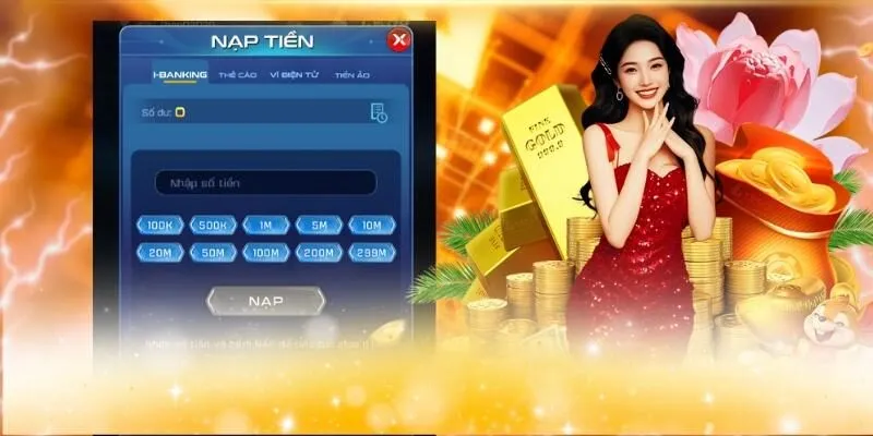  Các bước nạp tiền bằng tài khoản ngân hàng